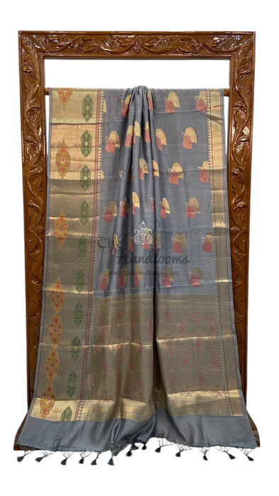 Pure Chanderi Handloom Banarasi Saree