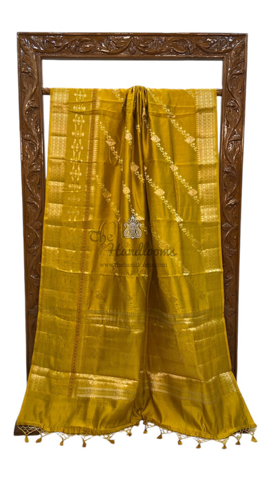 Pure Mango Silk Banarasi Handloom Saree