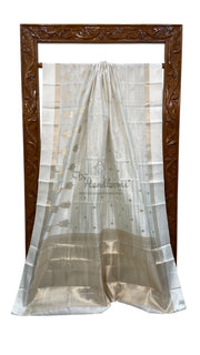 Pure Mango Silk Banarasi Handloom Saree - The Handlooms