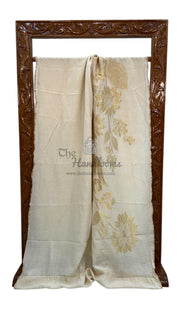 Moonga Georgette Handloom Banarasi Saree - The Handlooms