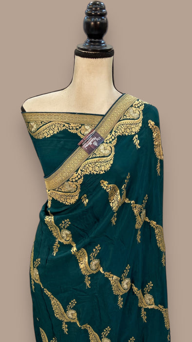 Pure Khaddi Crepe Silk Banarasi Saree