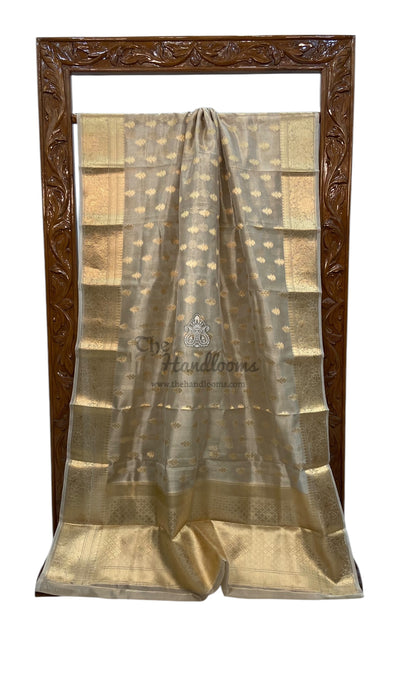 Pure Kora Tissue Handloom Banarasi Saree