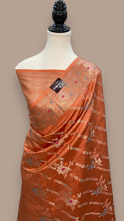 Pure Chiniya Silk Handloom Banarasi Saree - The Handlooms