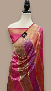 Pure Katan Silk Banarasi Handloom Saree - Rangkat - The Handlooms