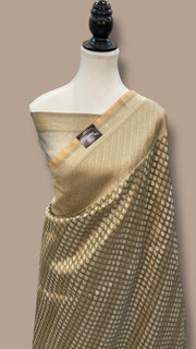 Pure Tissue Reshmi zari Banarasi Saree - The Handlooms