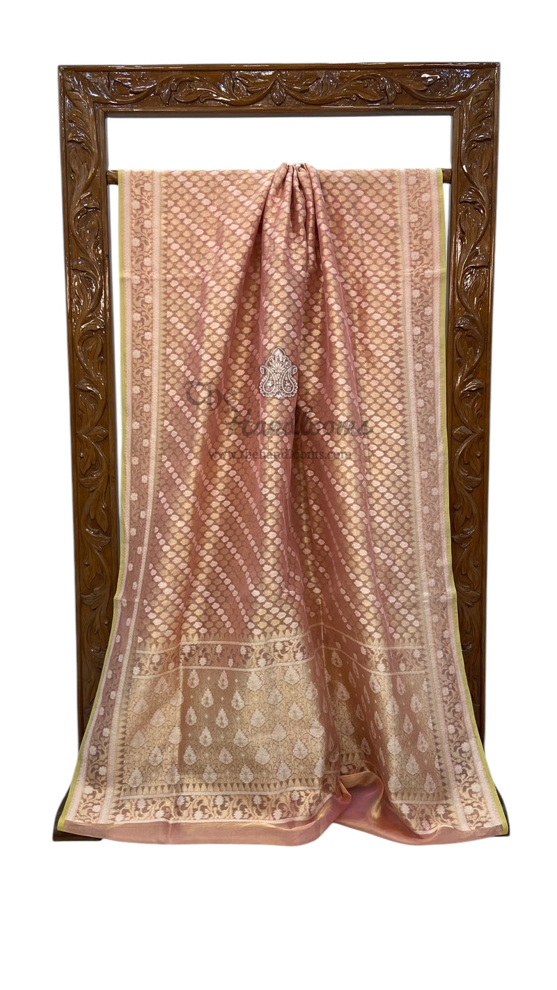 Pure Tissue Reshmi zari Banarasi Saree - The Handlooms