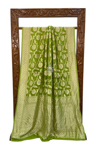 Khaddi Georgette Handloom Banarasi Saree - The Handlooms
