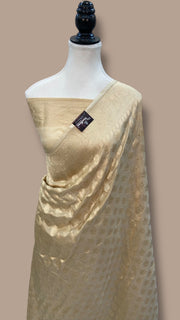 Pure Katan Silk Banarasi Handloom Saree -With all Over Motifs work - The Handlooms