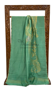 Moonga Georgette Handloom Banarasi Saree - The Handlooms