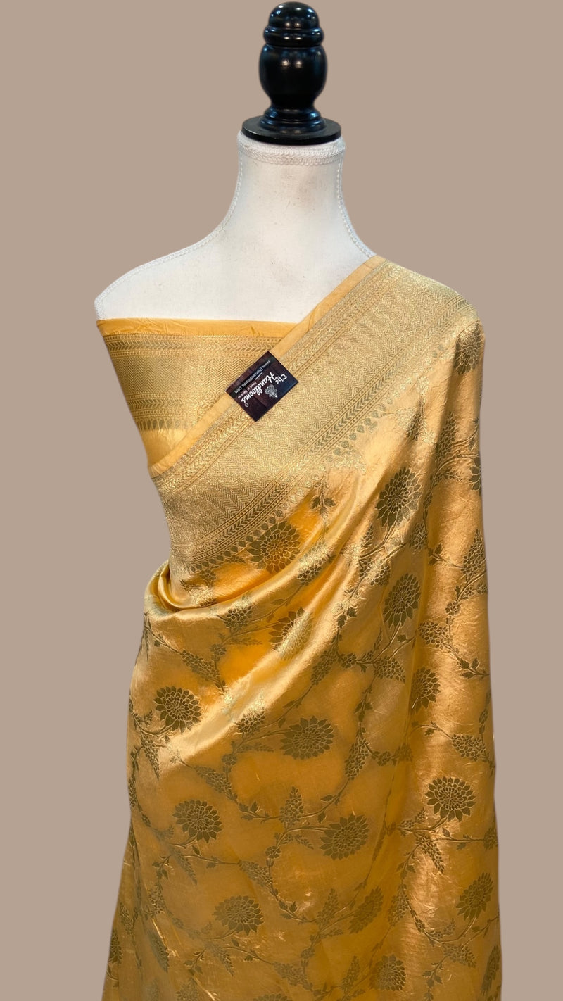 Pure Dupion Silk Banarasi Handloom Saree - The Handlooms
