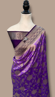 Pure Dupion Silk Banarasi Handloom Saree - The Handlooms