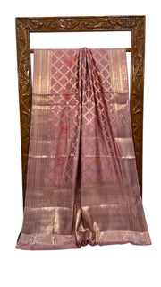 Pure Mango Silk Banarasi Handloom Saree - The Handlooms