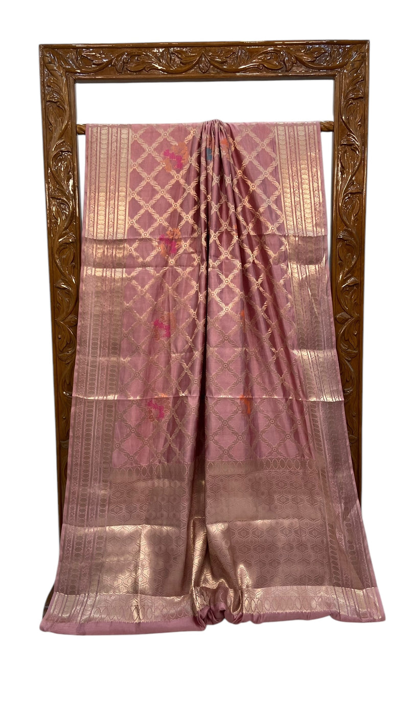 Pure Mango Silk Banarasi Handloom Saree - The Handlooms