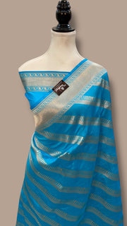 Pure Katan Silk Banarasi Handloom Saree - All Over Jaal Work - The Handlooms