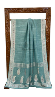Moonga Georgette Handloom Banarasi Saree - The Handlooms