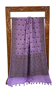 Khaddi Georgette Banarasi Saree -  Black zari - The Handlooms