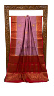Moonga Georgette Handloom Banarasi Saree - The Handlooms