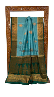 Moonga Silk Handloom Banarasi Saree - The Handlooms