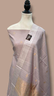 Pure Silk Banarasi Handloom Dress material - All Over Kadua Motifs With Silk Dupatta - The Handlooms