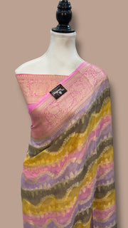 Pure Chiffon Khaddi Banarasi Saree - The Handlooms