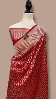 Pure Katan Silk Banarasi Handloom Saree - All over jaal work - The Handlooms