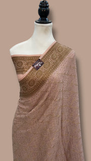 Pure Chiffon Khaddi Banarasi Saree - The Handlooms