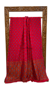 Moonga Georgette Handloom Banarasi Saree - All Over Jaal Work With Meenakari - The Handlooms
