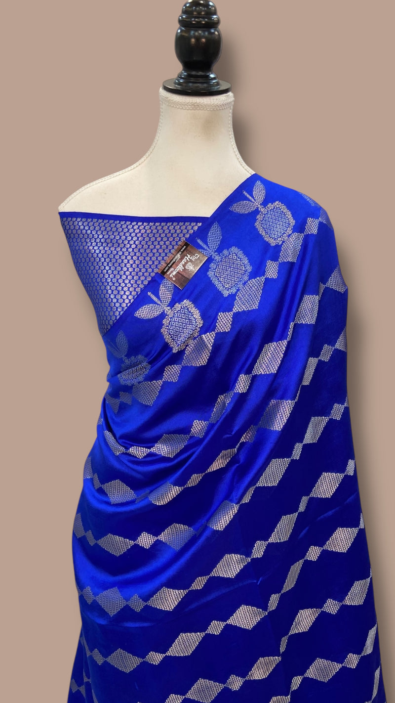 Pure Mango Silk Banarasi Handloom Saree - The Handlooms