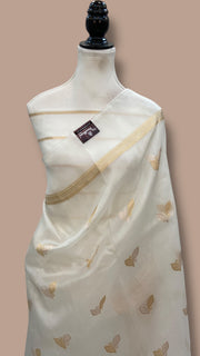 Pure Kora Handloom Banarasi Saree - The Handlooms