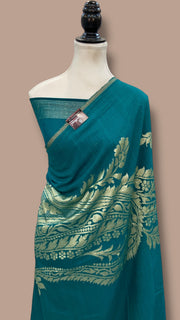 Moonga Georgette Handloom Banarasi Saree - The Handlooms