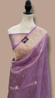 Pure Katan Tissue Silk Banarasi Handloom Saree - All Over Sona Roopa Kadua Motifs - The Handlooms