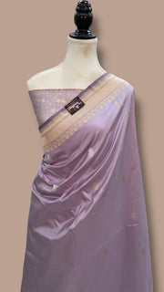 Pure Katan Silk Banarasi Handloom Saree - All Over Kadua Motifs - The Handlooms