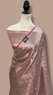 Pure Kora Tissue Tanchui Handloom Banarasi Saree - The Handlooms