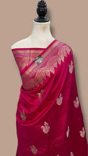 Pure Mango Silk Banarasi Handloom Saree - The Handlooms