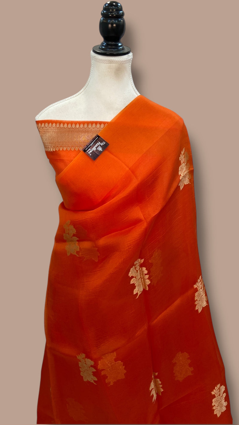 Pure Kora Handloom Banarasi Saree - The Handlooms