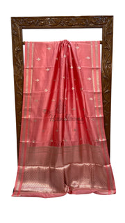 Pure Mango Silk Banarasi Handlokom Saree - The Handlooms