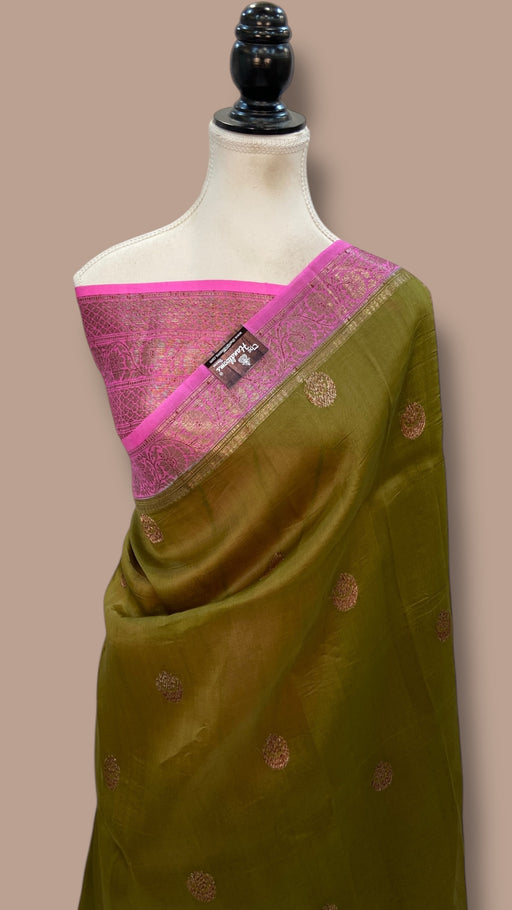 Pure Kora Handloom Banarasi Saree - The Handlooms