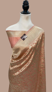 Pure Katan Silk Banarasi Handloom Saree - Tanchui Brocade - The Handlooms