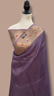 Pure Kora Silk Handloom Banarasi Saree - The Handlooms