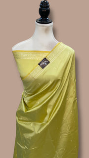 Pure Katan Silk Reshmi Zari Banarasi Handloom Saree - The Handlooms