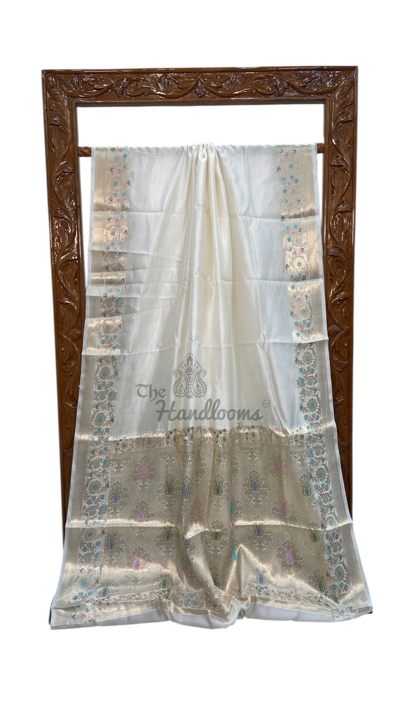 Pure Mango Silk Banarasi Handloom Saree - The Handlooms