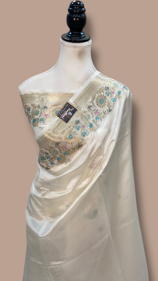 Pure Mango Silk Banarasi Handloom Saree - The Handlooms