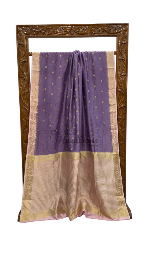 Moonga Georgette Handloom Banarasi Saree - The Handlooms