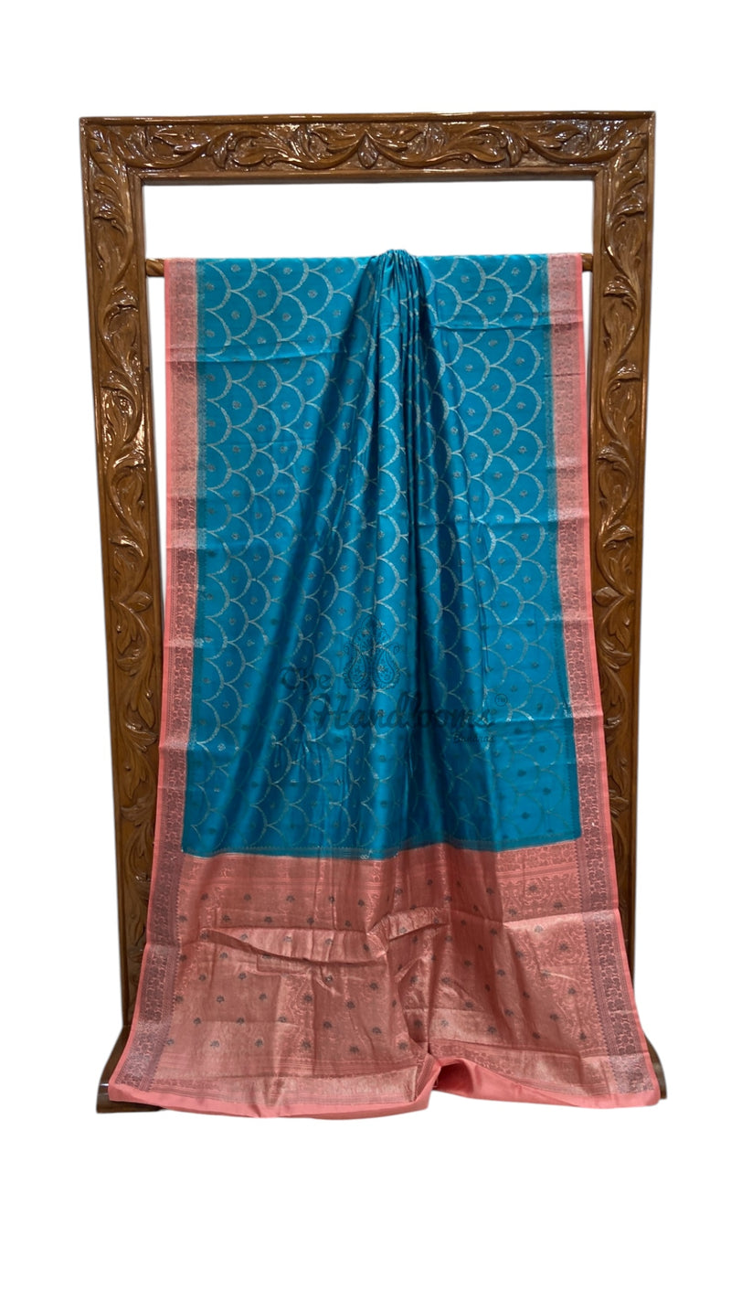 Pure Chiniya Silk Handloom Banarasi Saree - The Handlooms