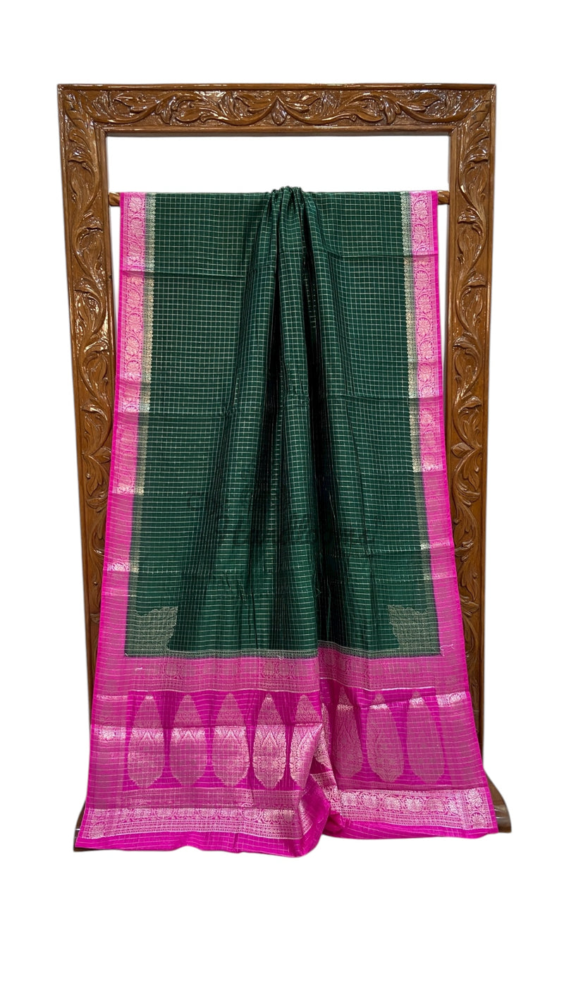 Pure Chiniya Silk Handloom Banarasi Saree - The Handlooms