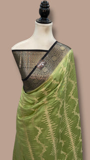 Pure Chiniya Silk Handloom Banarasi Saree - The Handlooms