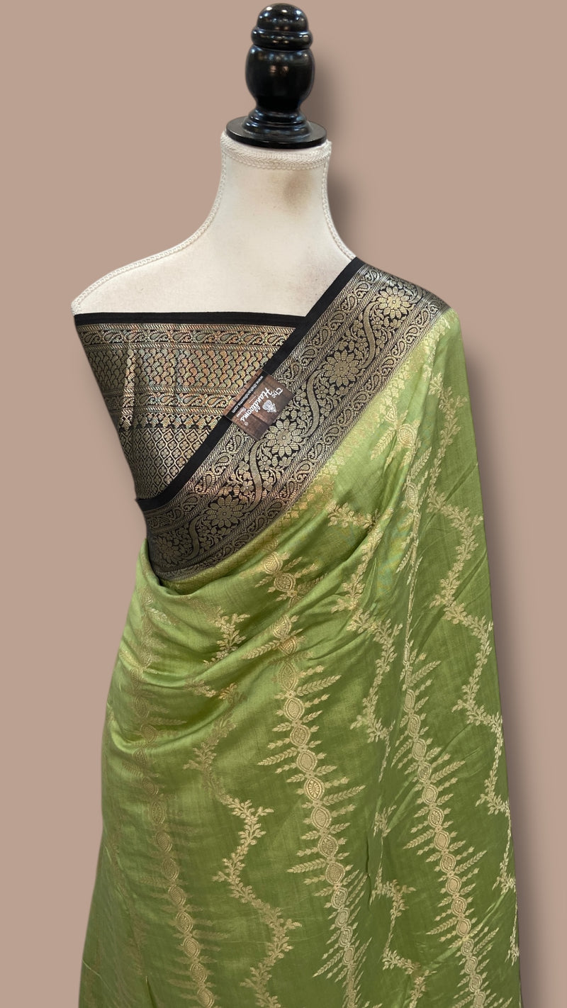 Pure Chiniya Silk Handloom Banarasi Saree - The Handlooms