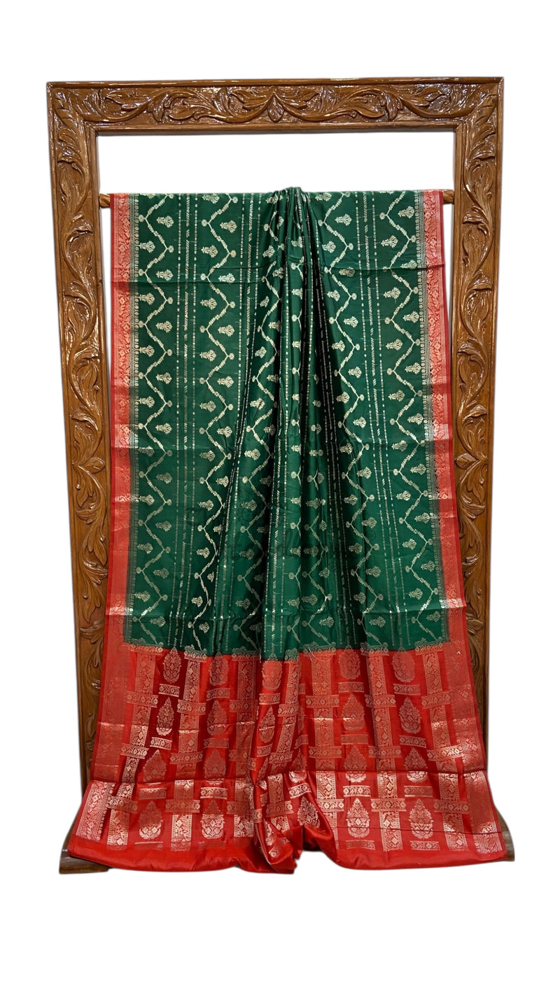Pure Chiniya Silk Handloom Banarasi Saree - The Handlooms