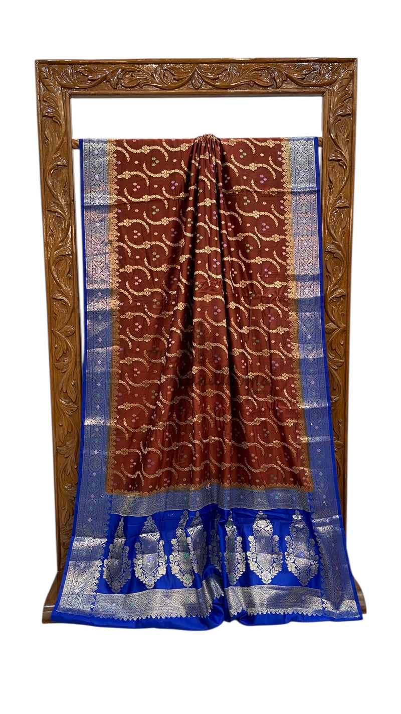 Pure Chiniya Silk Handloom Banarasi Saree - The Handlooms