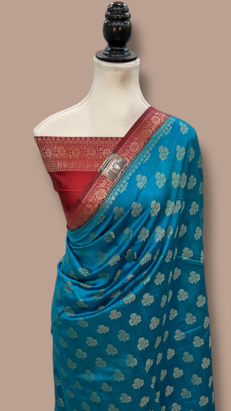 Pure Chiniya Silk Handloom Banarasi Saree - The Handlooms
